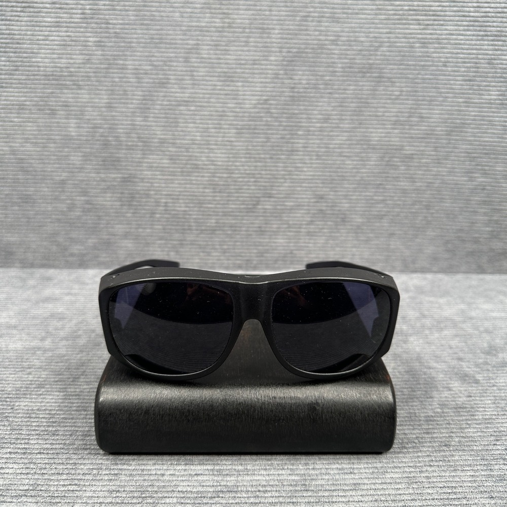 Solar Shield Fit Over y2k Sunglasses Black Square SS SQ LITE SMK-29003 Vtg Wrap